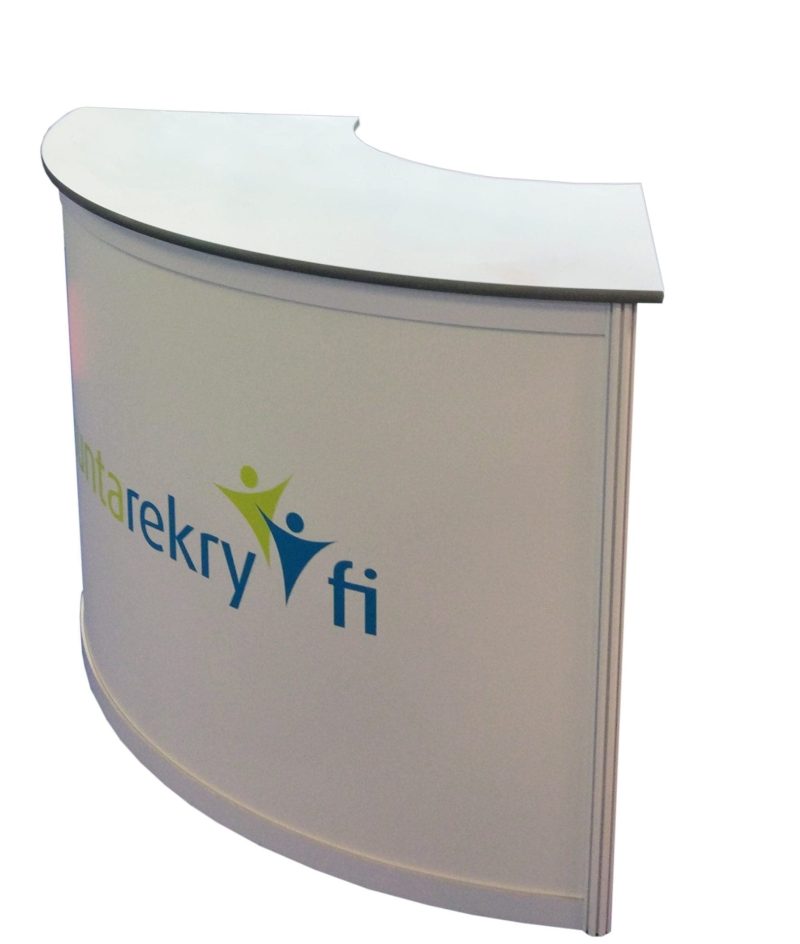 Curved counter