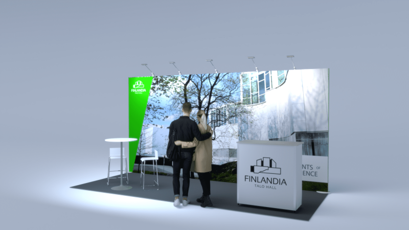 Finlandia-talo osasto 10 m2